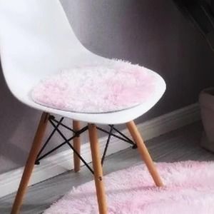 ✯ SOFT MINI PLUSH MAT FLOOR OR CHAIR (PINK) 16"x16" 🌸